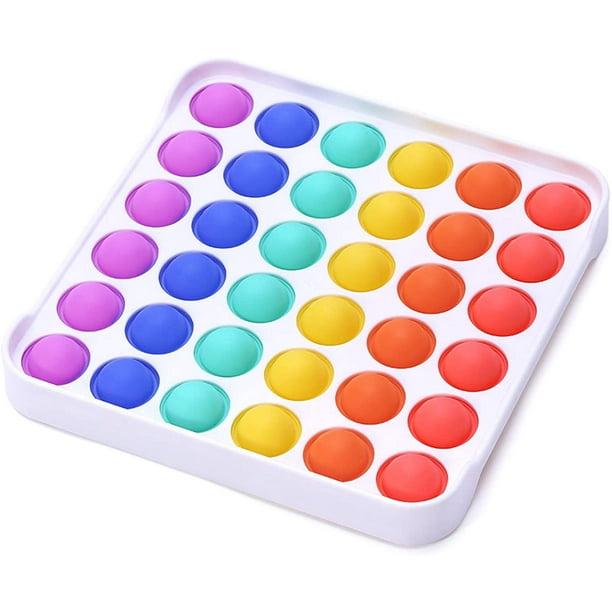 Details about   Bubble It Silicone Sensory Fidget Rainbow Toy Autism Stress Relief Game US